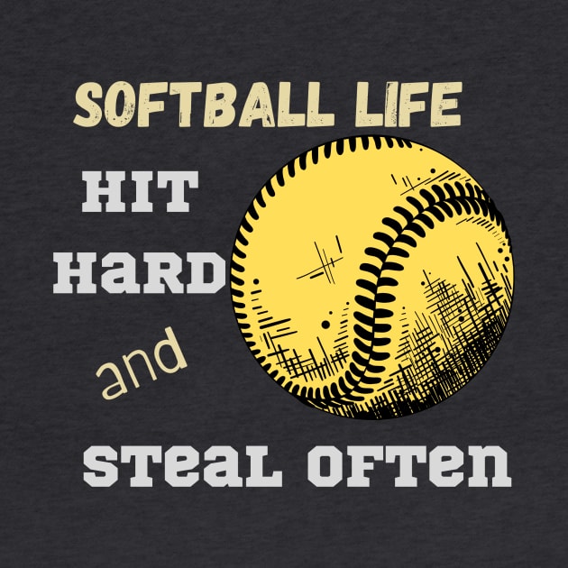 softball life by Sport-tees by Marino's